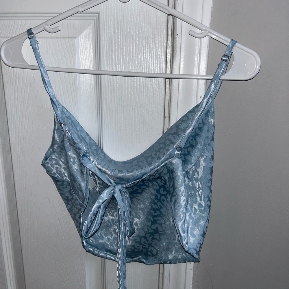 Women’s Blue Leopard Going Out Tank